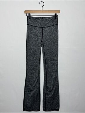 WAP124 {aerie Offline} Black White Spacedye High Rise Flare Yoga Leggings Pants